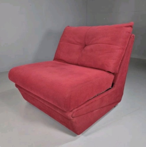 Vintage sofa bed chair red - sofa,