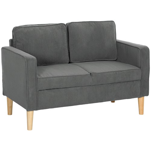 Small two seater corduroy - corduroy, sofa