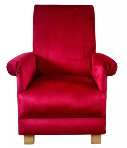 Red plain velvet - velvet, adult