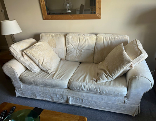 Seater white sofa - white,