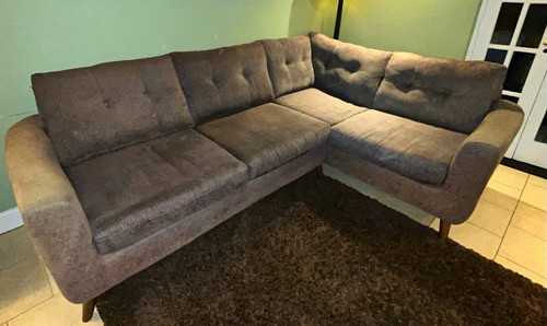 Needham rhf corner sofa - ex,