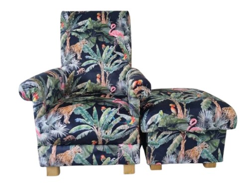 Jungle animals velvet - jungle, fabric