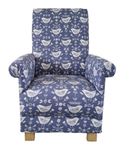 Armchair blue white - blue, fryetts